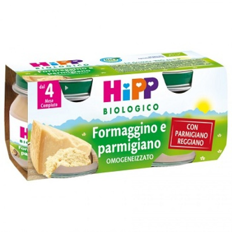 HIPP BIO HIPP BIO OMOGENEIZZATO FORMAGGINO AI TRE FORMA G GI 2X80 G