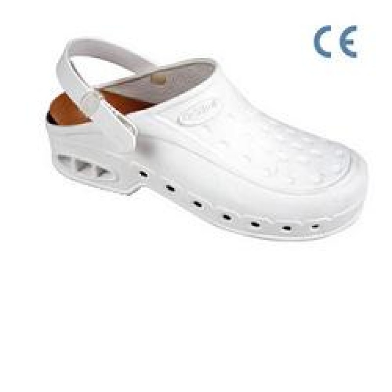 NEW WORK FIT B/S TPR UNISEX WHITE REMOVABLE INSOLE BIANCO 35