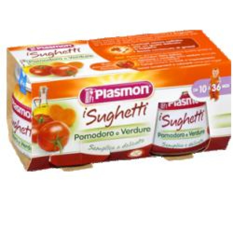 PLASMON SUGHETTO POMODORO E VERDURE 80 G X 2 PEZZI