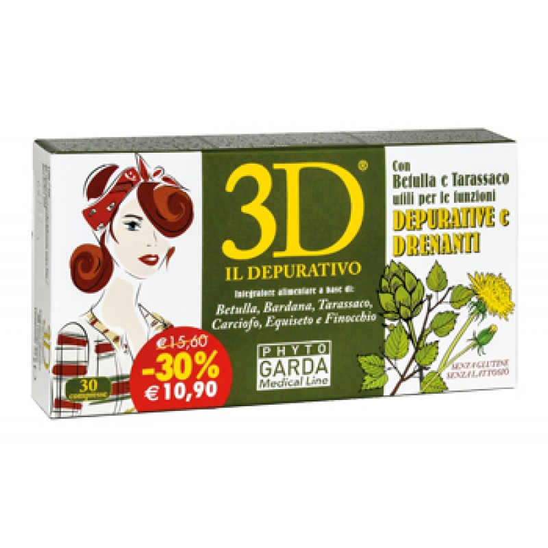 3D DRENA DEPURA 30 COMPRESSE