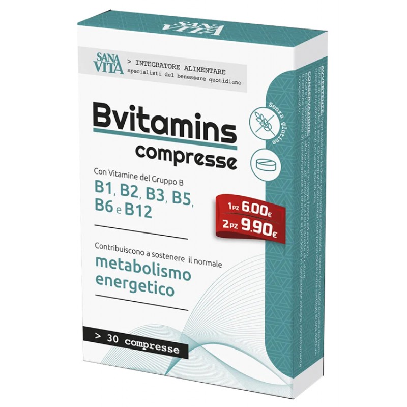 SANAVITA B-VITAMINS 30 COMPRESSE