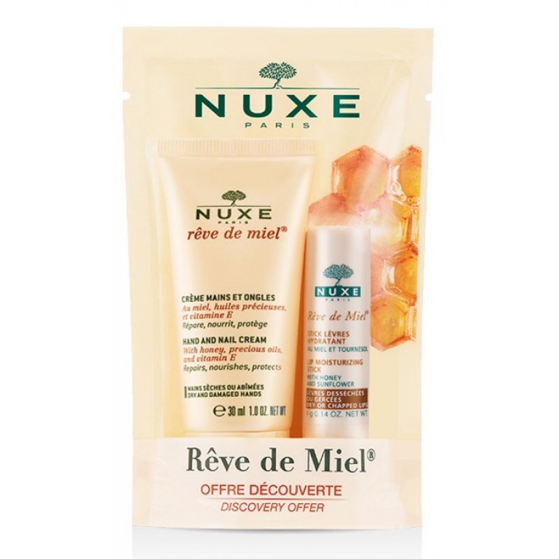 NUXE DUO CREME MAINS/ONGLES + STICK LEVRES HYDRATANT
