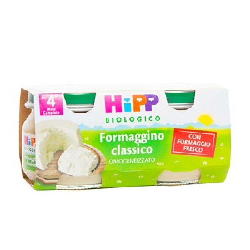 HIPP BIO HIPP BIO OMOGENEIZZATO FORMAGGINO CLASSICO 2X80 G