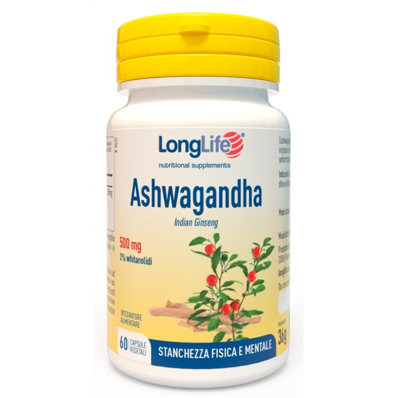 LONGLIFE ASHWAGANDHA 60 CAPSULE 500 MG