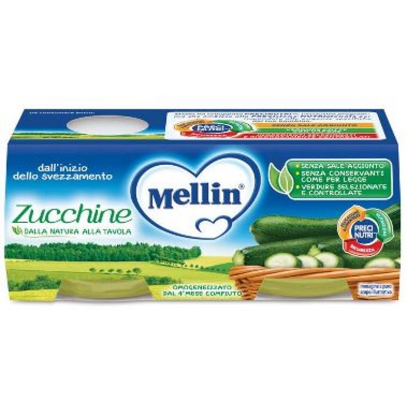 MELLIN OMOGENEIZZATO ZUCCHINE 2 X 80 G