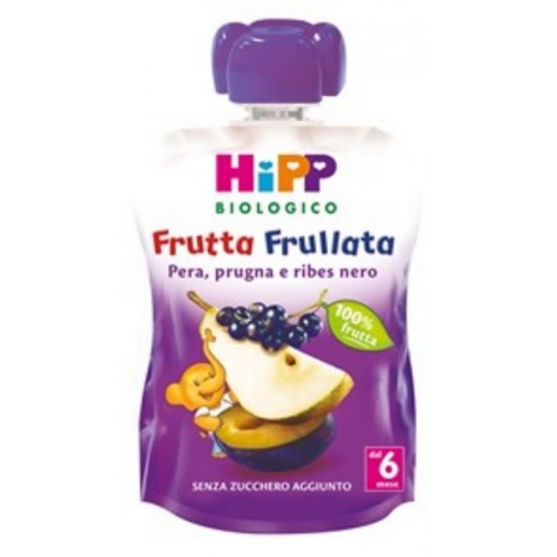 HIPP BIO HIPP BIO FRUTTA FRULLATA PERA PRUGNA RIBES 90 G