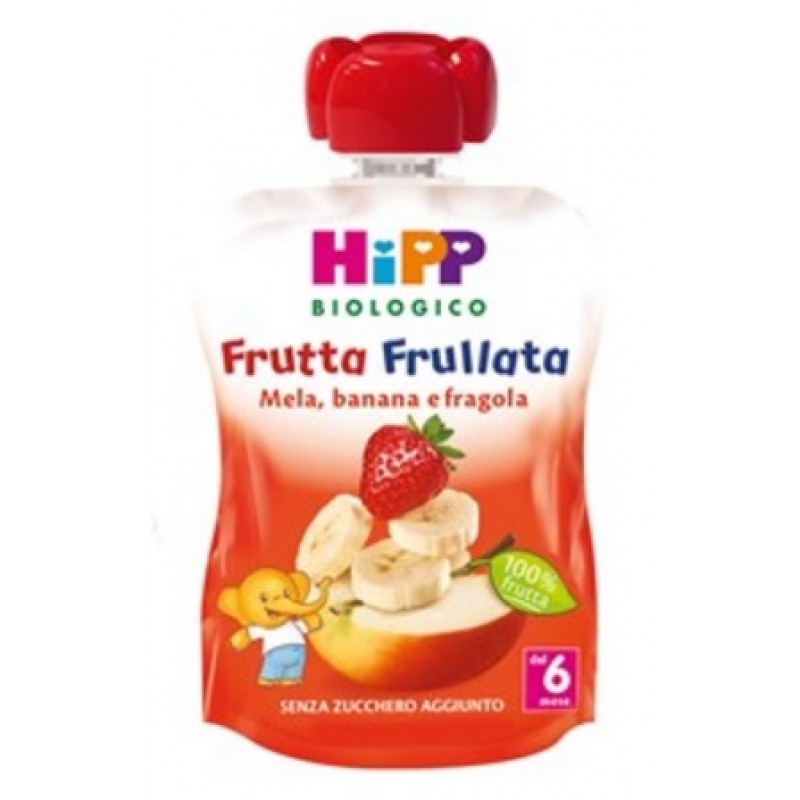 HIPP BIO HIPP BIO FRUTTA FRULLATA MELA BANANA FRAGOLA 90 G