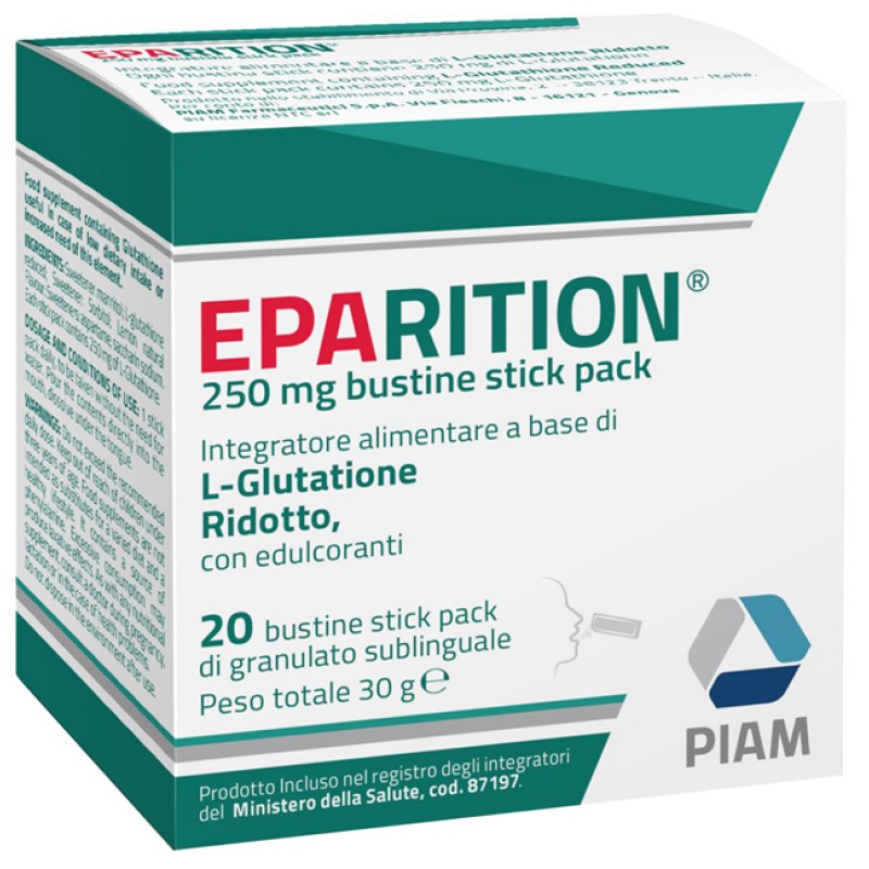 EPARITION 20 BUSTINE STICK PACK DA 250 MG DI GRANULATO SUBLINGUALE