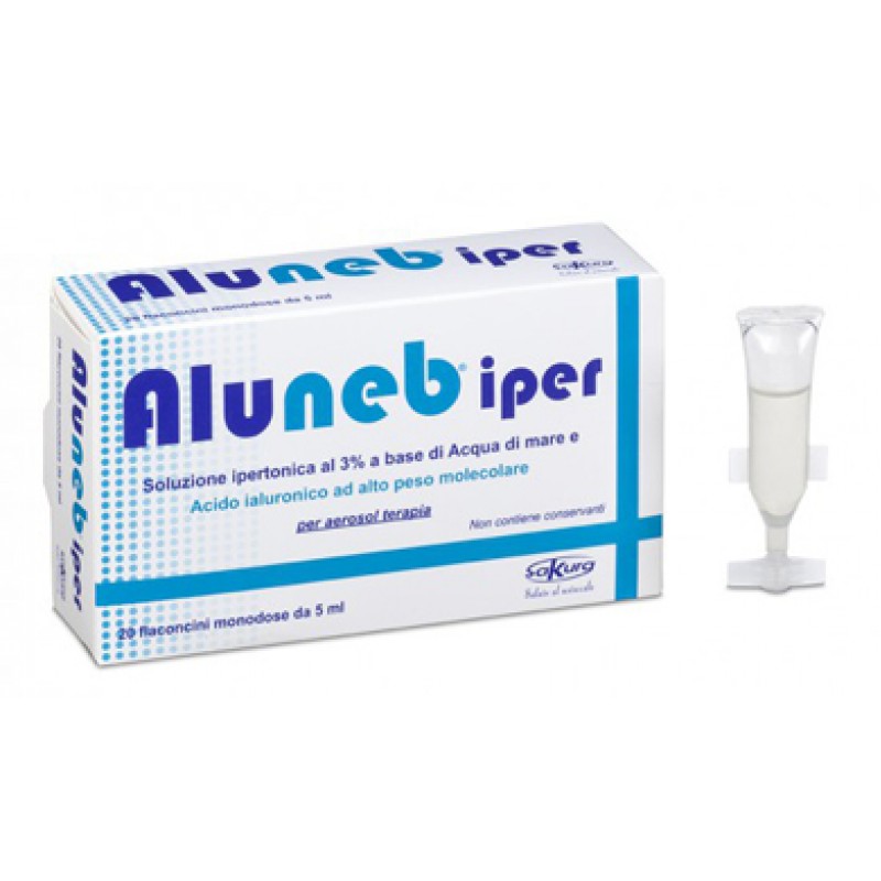 SOLUZIONE DA NEBULIZZARE ALUNEB IPER 20 FLACONCINI MONODOSE DA 5 ML