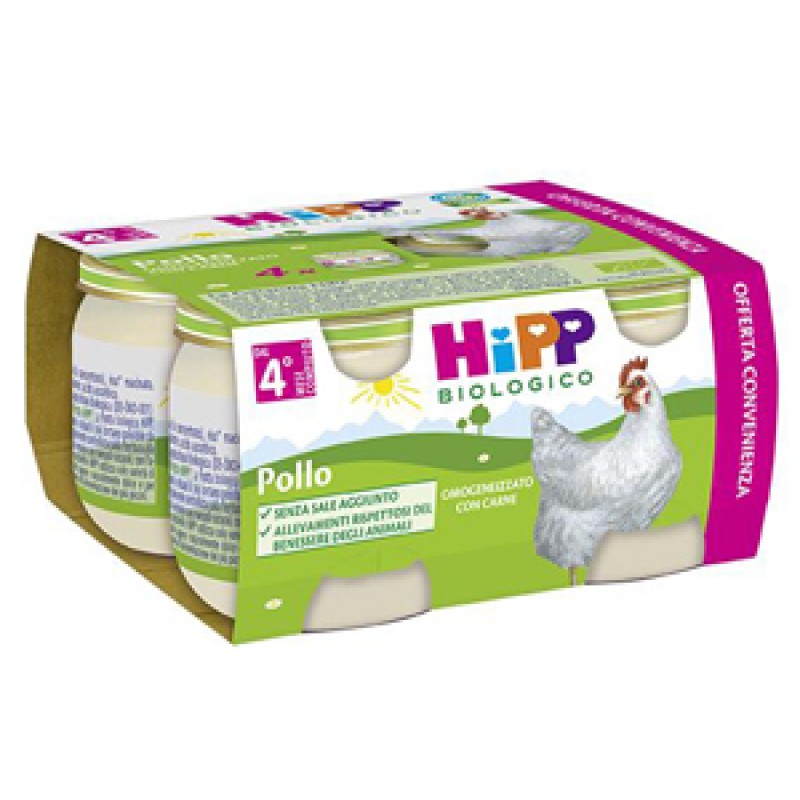 HIPP BIO HIPP BIO OMOGENEIZZATO POLLO 4X80 G