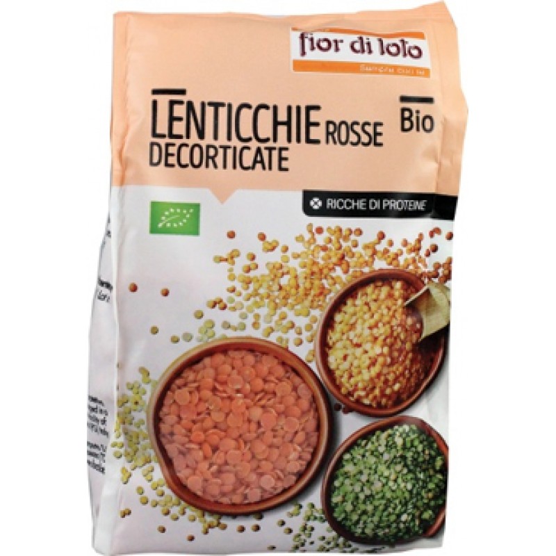 LENTICCHIE PICCOLE ROSSE DECORTICATE BIO 400 G