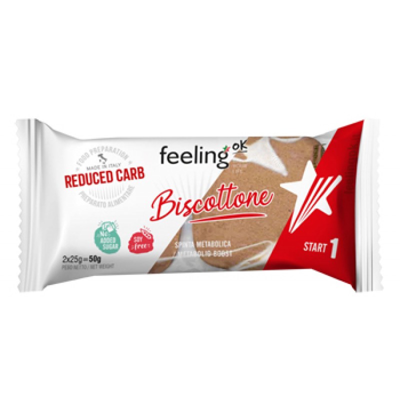 FEELING OK BISCOTTONE ALLA MANDORLA START 50 G