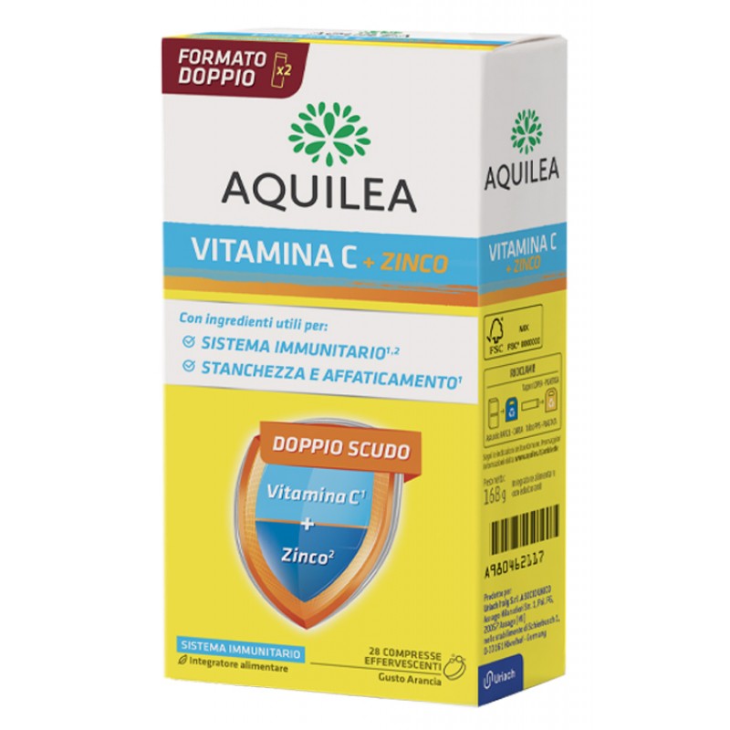 AQUILEA VITAMINA C 14 COMPRESSE EFFERVESCENTI BIPACK