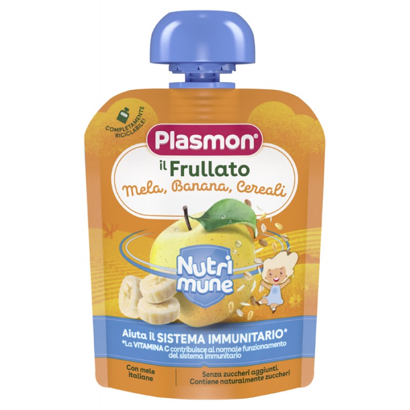 PLASMON NUTRI-MUNE MELA/BANANA/CEREALI 85 G