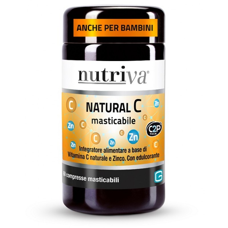 NUTRIVA NATURAL C 60 COMPRESSE MASTICABILI