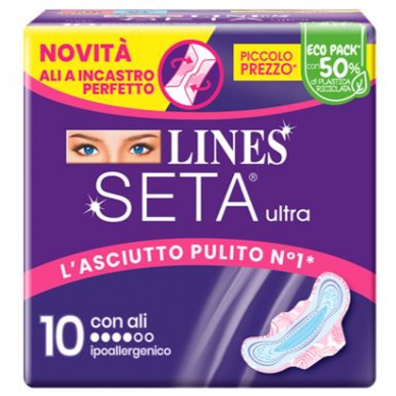 LINES SETA ULTRA ASSORBENTI ALI DWCT 10 PEZZI