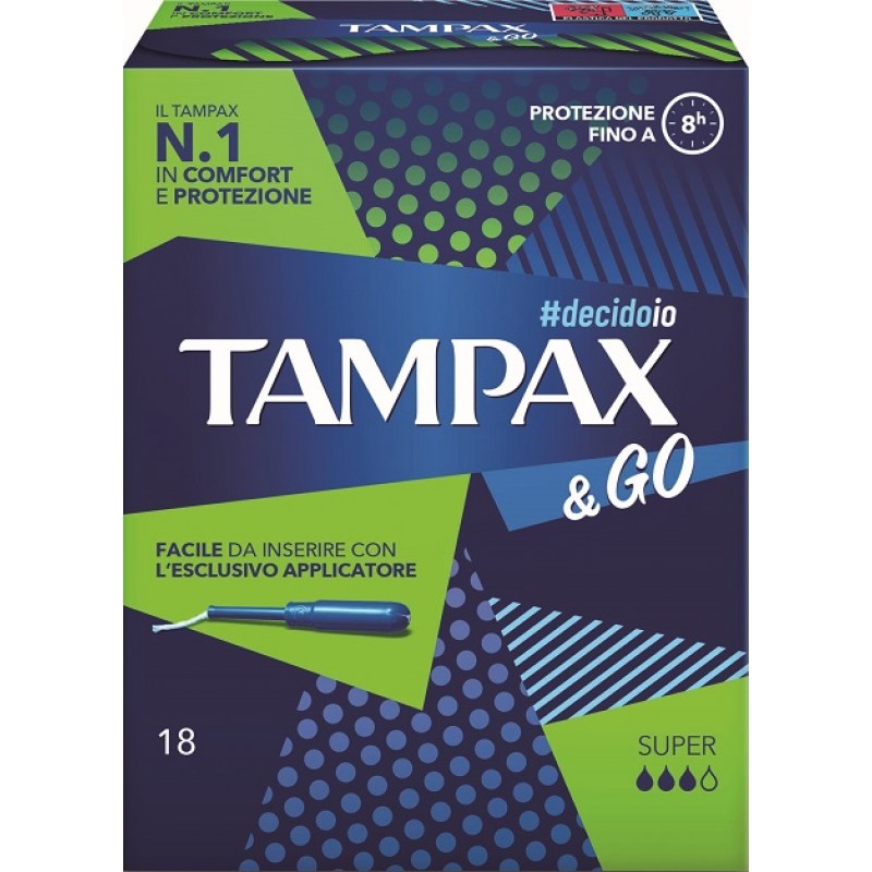 TAMPAX &GO SUPER 18 PEZZI