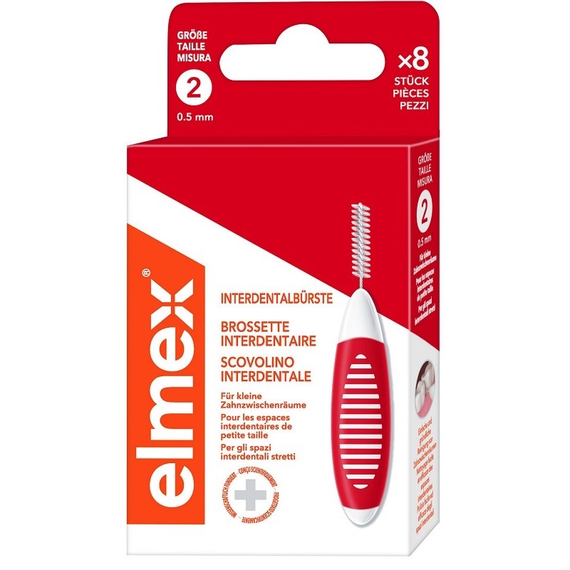 ELMEX INTERDENTAL BRUSH RED 0,5MM 8 PEZZI