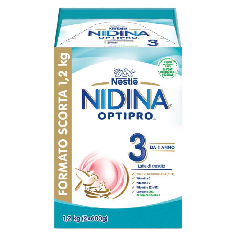 NIDINA OPTIPRO 3 POLVERE 2 PEZZI DA 600 G