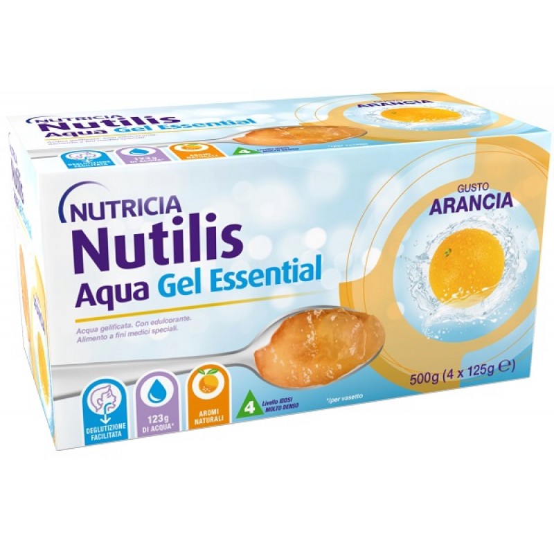 NUTILIS AQUA GEL ARANCIA 4 PEZZI DA 125 G