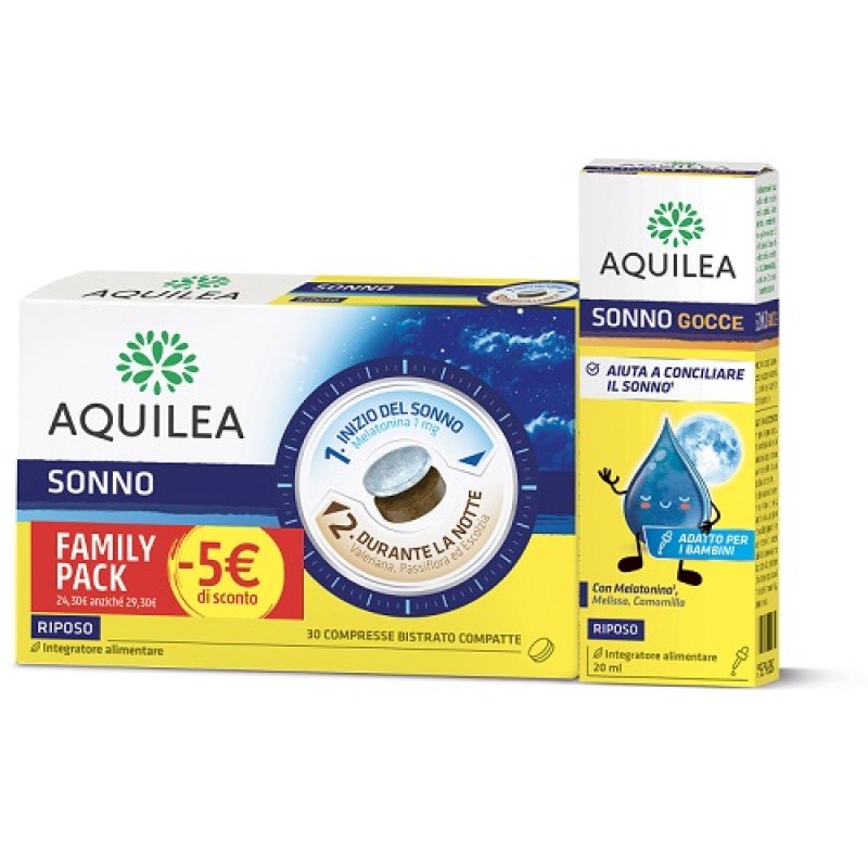 AQUILEA SONNO 30 COMPRESSE + GOCCE 20 ML -5EURO