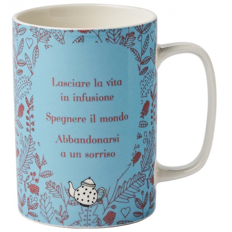 NEAVITA MUG LEZIONI DI TE' AZZURRA DA 350ML