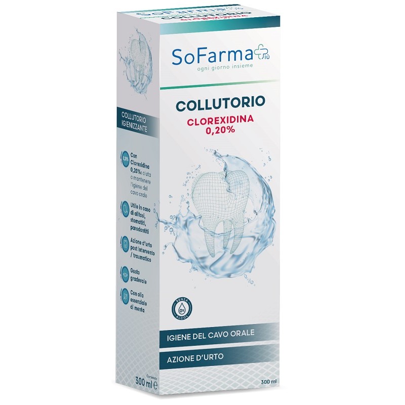 SOFARMAPIU' COLLUTORIO CLOREX 020 300 ML