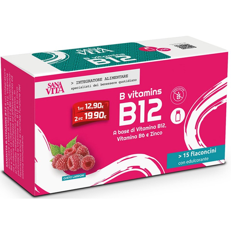 SANAVITA B VITAMINS B12 15 FLACONCINI