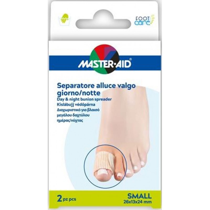 MASTER-AID FOOT CARE DIVAROCATORE ALLUCE GIORNO/NOTTE TAGLIA S 2 PEZZI