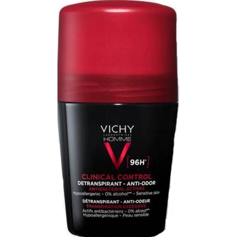 VICHY HOMME DEODORANTE CLINICAL CONTROL 96H ROLL 50 ML