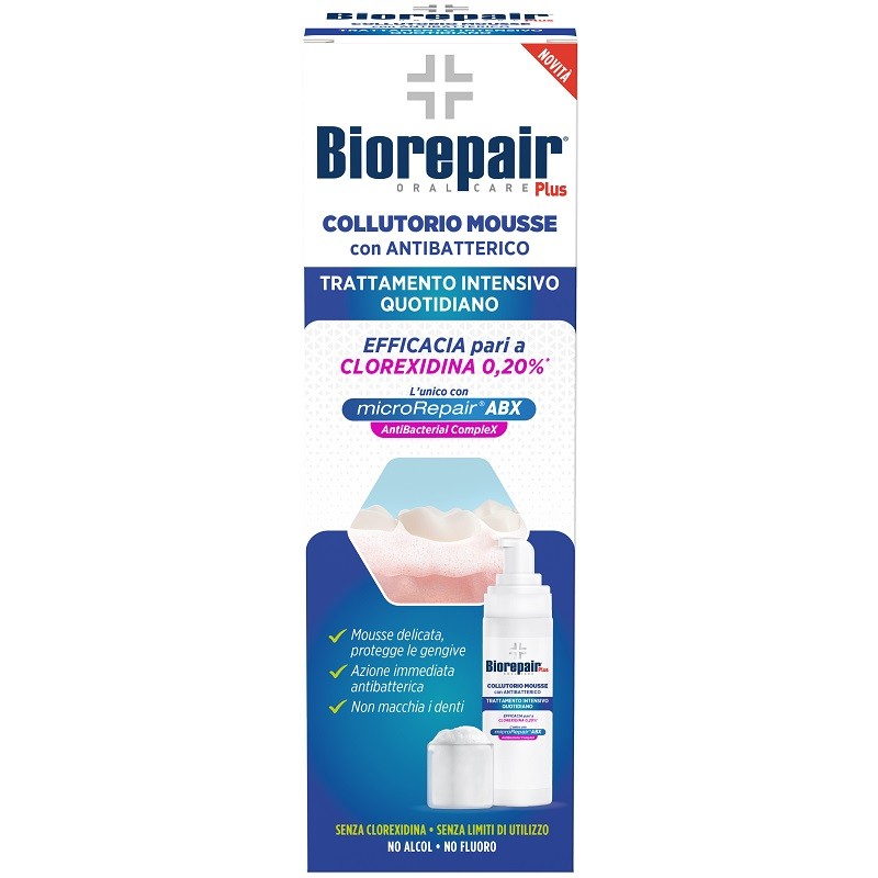 BIOREPAIR PLUS COLLUTORIO MOUSSE ANTIBATTERICO 200 ML