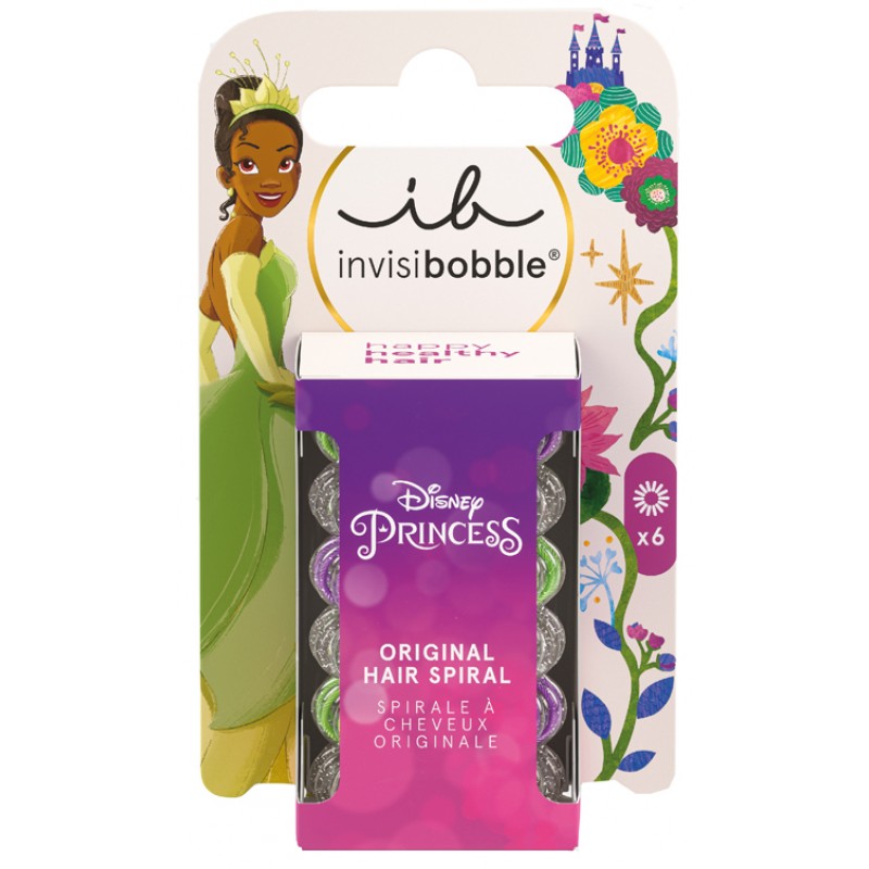 INVISIBOBBLE DISNEY PRINCESS ORIGINAL HAIR SPIRAL TIANA 6 PEZZI