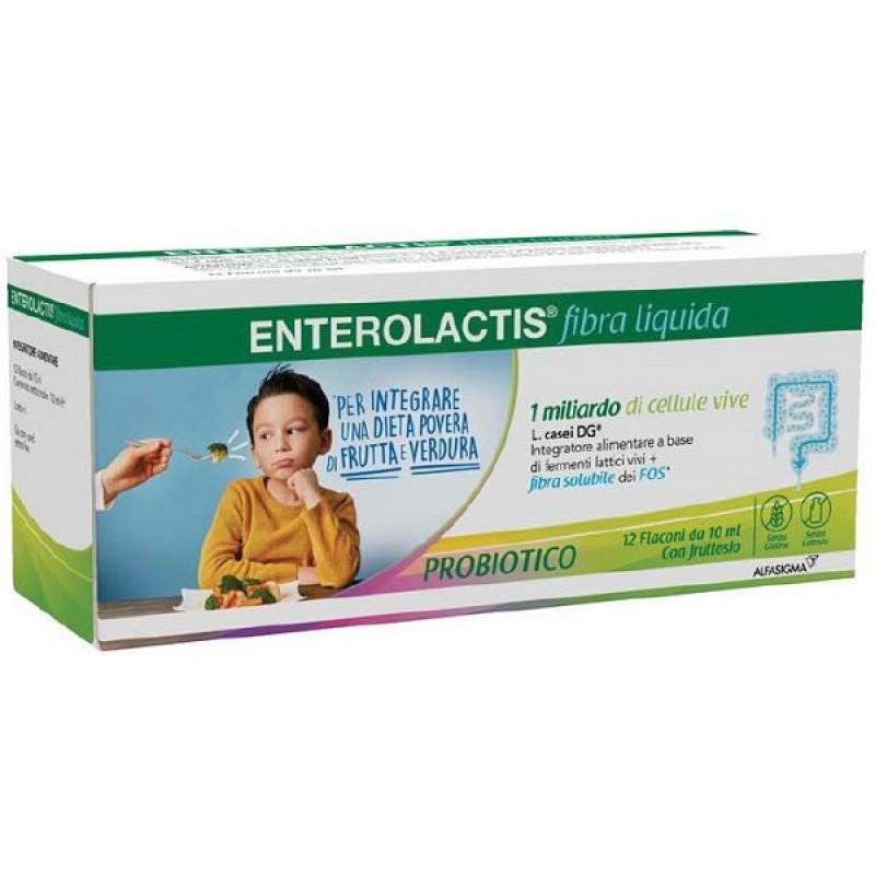 ENTEROLACTIS FIBRA LIQUIDA 12 FLACONCINI X 10 ML