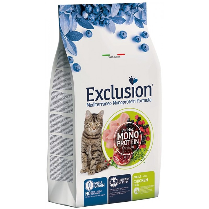 EXCLUSION MEDITERRANEO MONOPROTEIN NOBLE GRAIN ADULT CHICKEN 1,5 KG