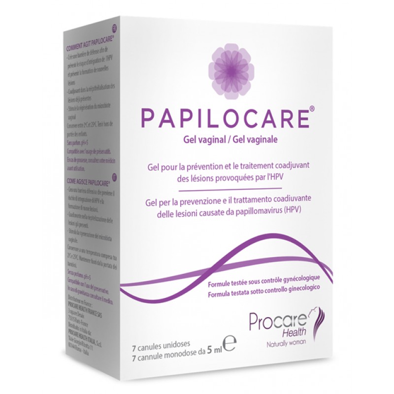 PAPILOCARE GEL VAGINALE 7 CANNULE MONODOSE X 5 ML