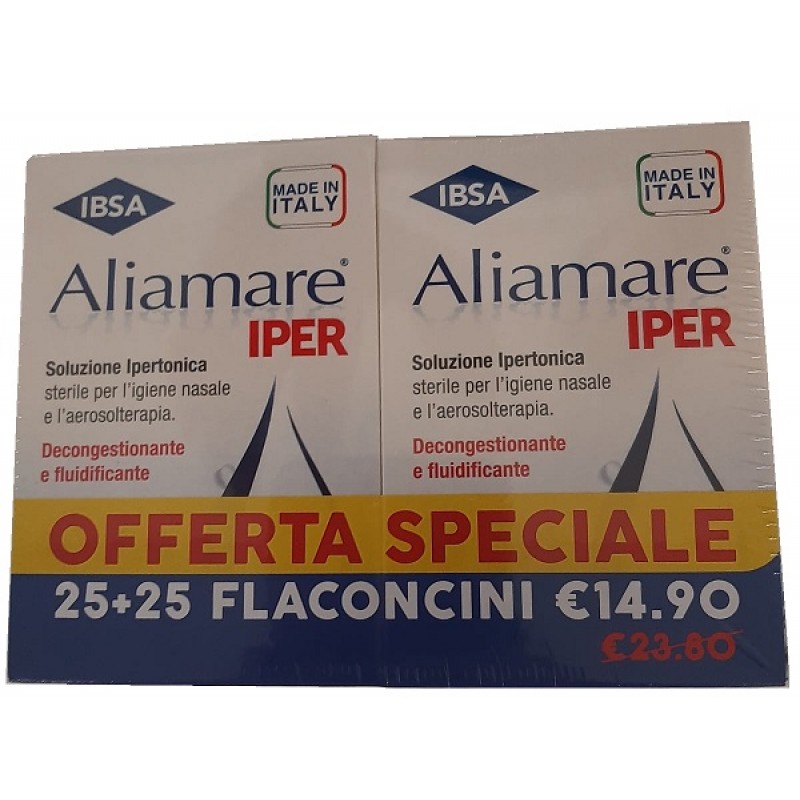 ALIAMARE IPER 25 + 25 FLACONCINI 5 ML BIPACCO