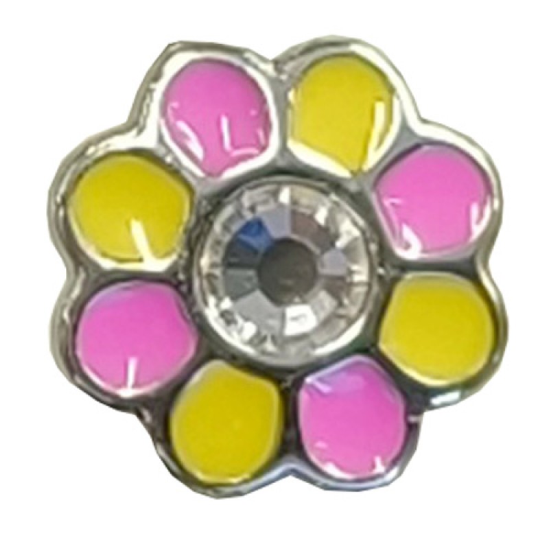 INK1226C FORALOBI KID CRYSTAL FLOWER STAINLESS STEEL