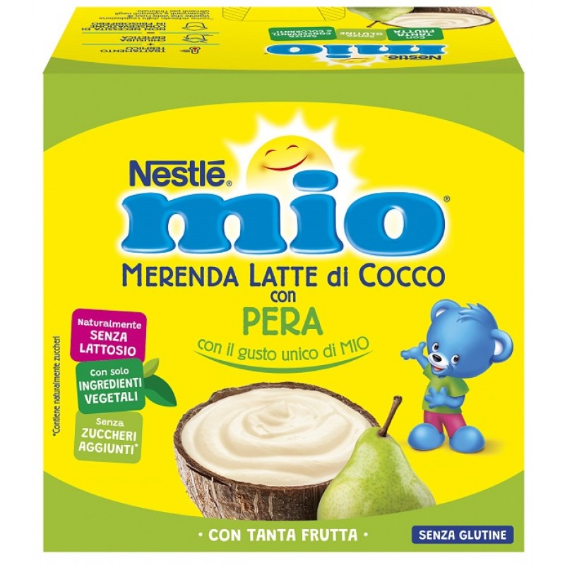 MIO MERENDA LATTE COCCO CON PERA 4 PEZZI