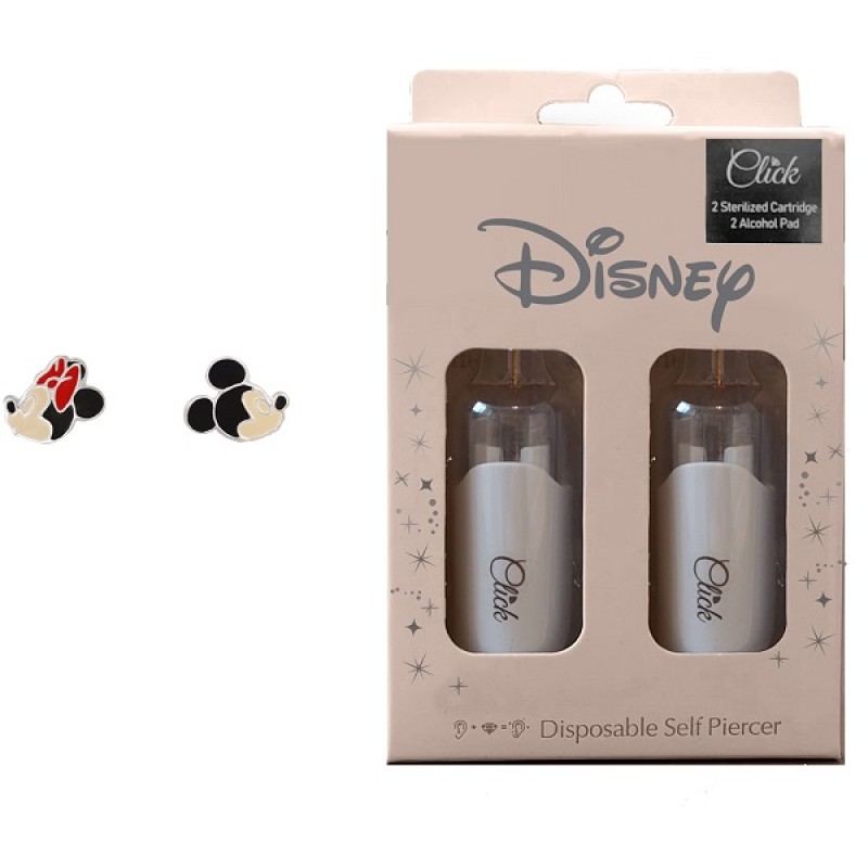 DISNEY ORECCHINI MICKEY & MINNIE SMALTATI