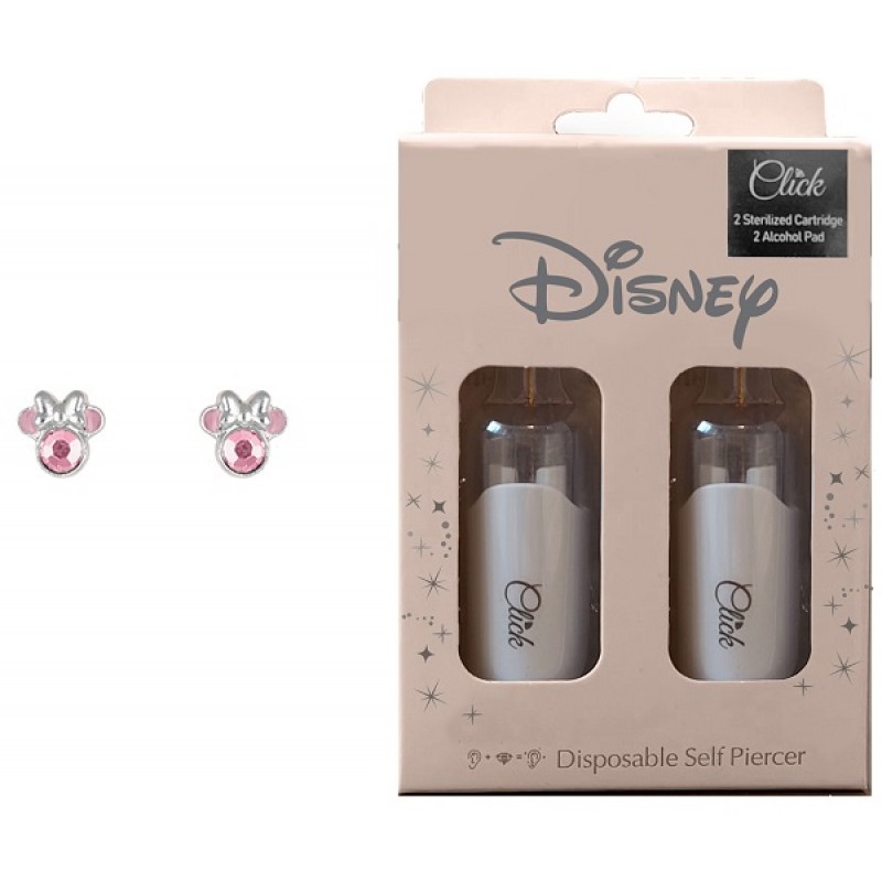 DISNEY ORECCHINI MINNIE CON CRISTALLI ROSA