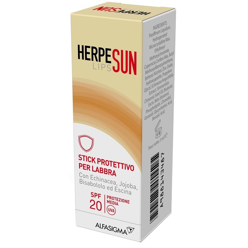 HERPESUN LIP STICK LABBRA SPF 20 5 ML