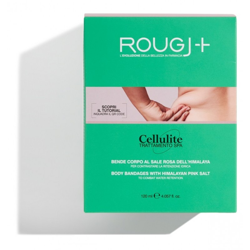 ROUGJ CELLULITE TRATTAMENTO SPA BENDE CORPO AL SALE ROSA DELL'HIMALAYA 2 PEZZI 120 ML