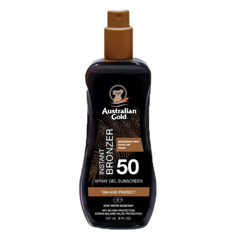 AUSTRALIAN GOLD SPF 50 SPRAY GEL BRONZER