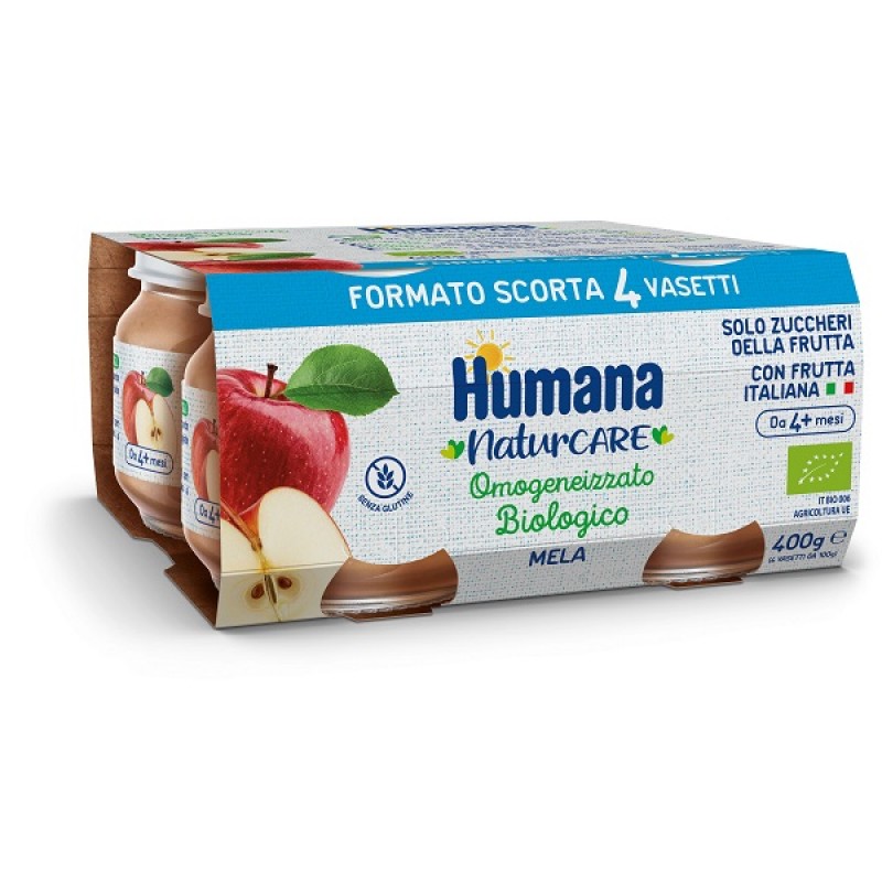 HUMANA OMOGENEIZZATO MELA BIO 4 X 100 G