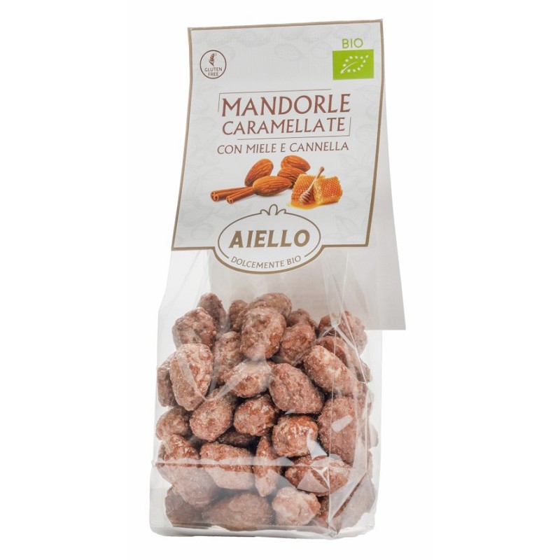 IO & BIO MANDORLE CARAMELLATE CON CANNELLA 100 G