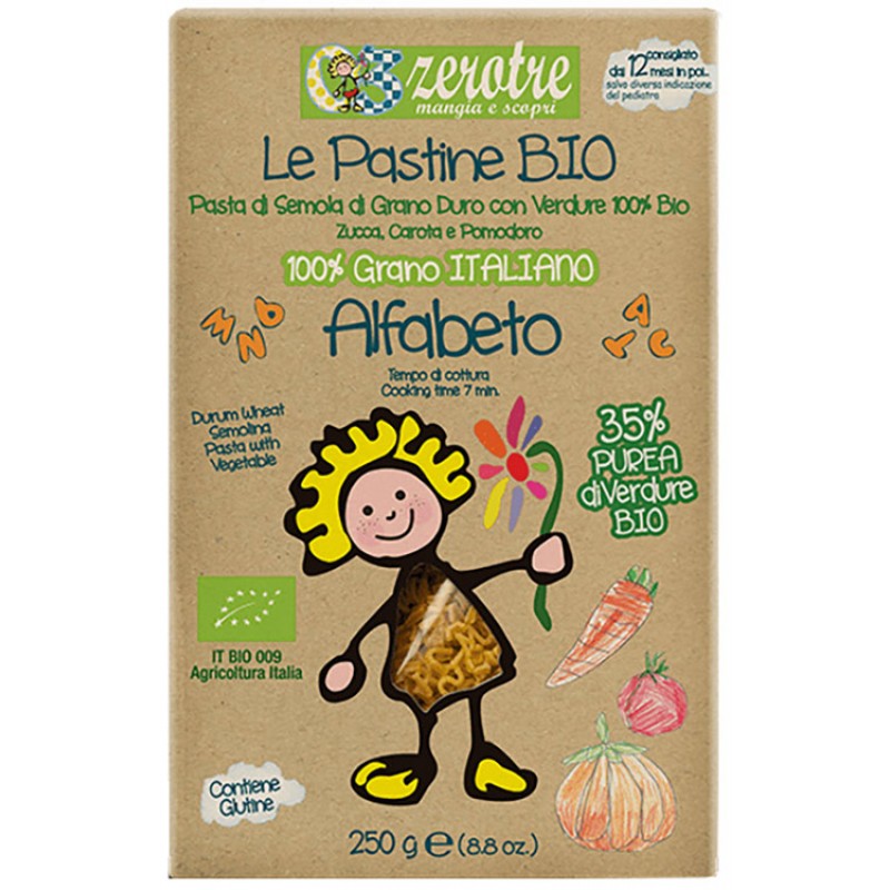 ALFABETO CON PUREA VERDURE 250 G