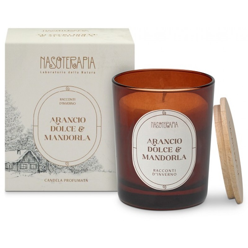 NASOTERAPIA CANDELA RACCONTI D'INVERNO ARANCIO DOLCE E MANDORLA 180 G