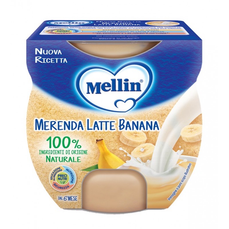 MELLIN MERENDA LATTE BANANA 2 X 100 G