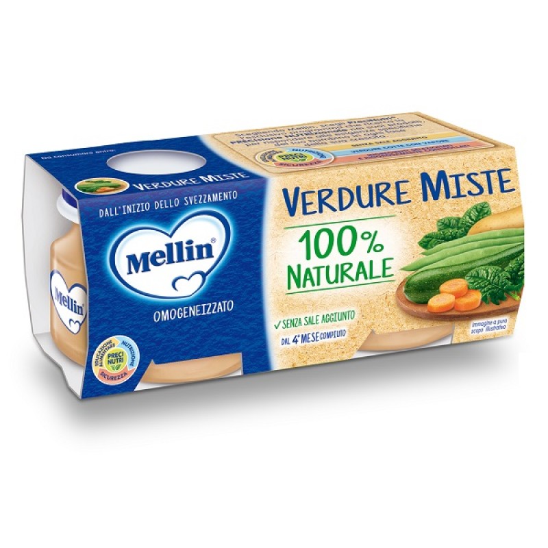 MELLIN OMOGENEIZZATO DI VERDURE MISTE 4 X 80 G