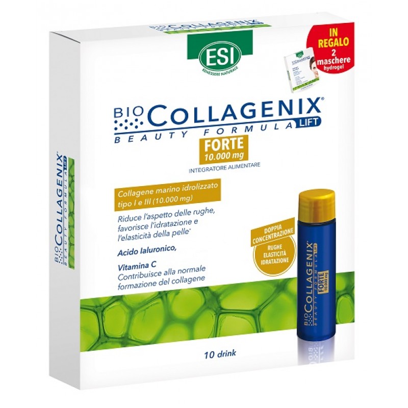 BIOCOLLAGENIX FORTE 10 DRINK 300 ML + 2 MASCHERE OMAGGIO